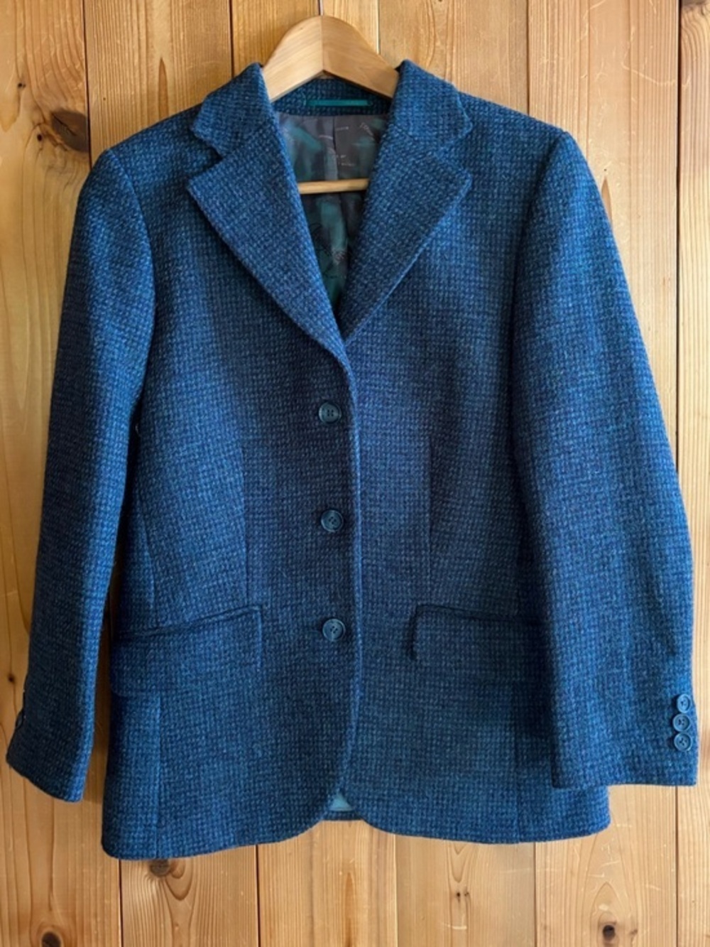 Harris Tweed Jenna Blazer in Teal